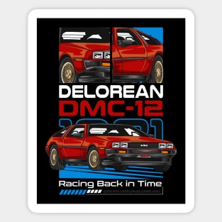 Vintage Delorean Movie Car Magnet